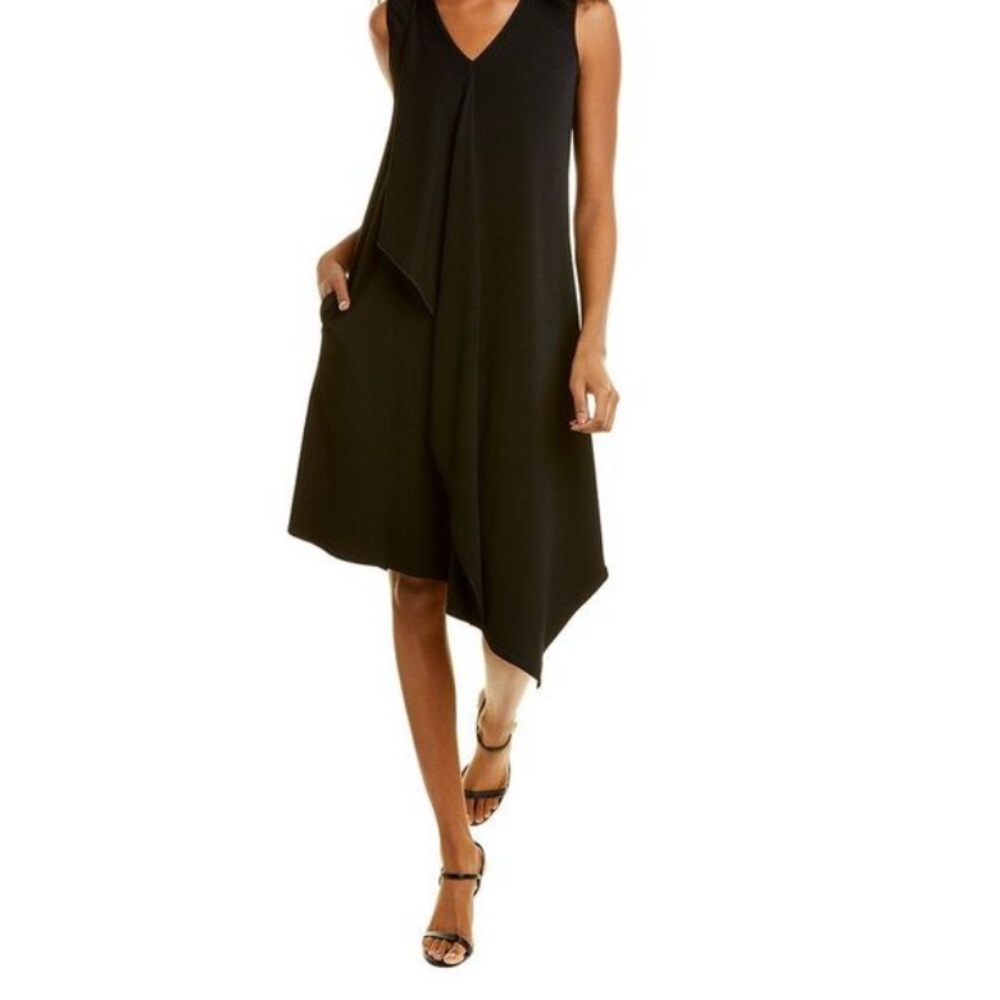 Lafayette 148 - Black Costello Shift Dress - Size Large